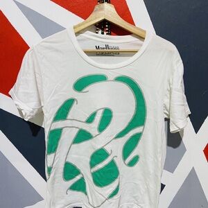 Marlboro White and Green Short Sleeve Tee